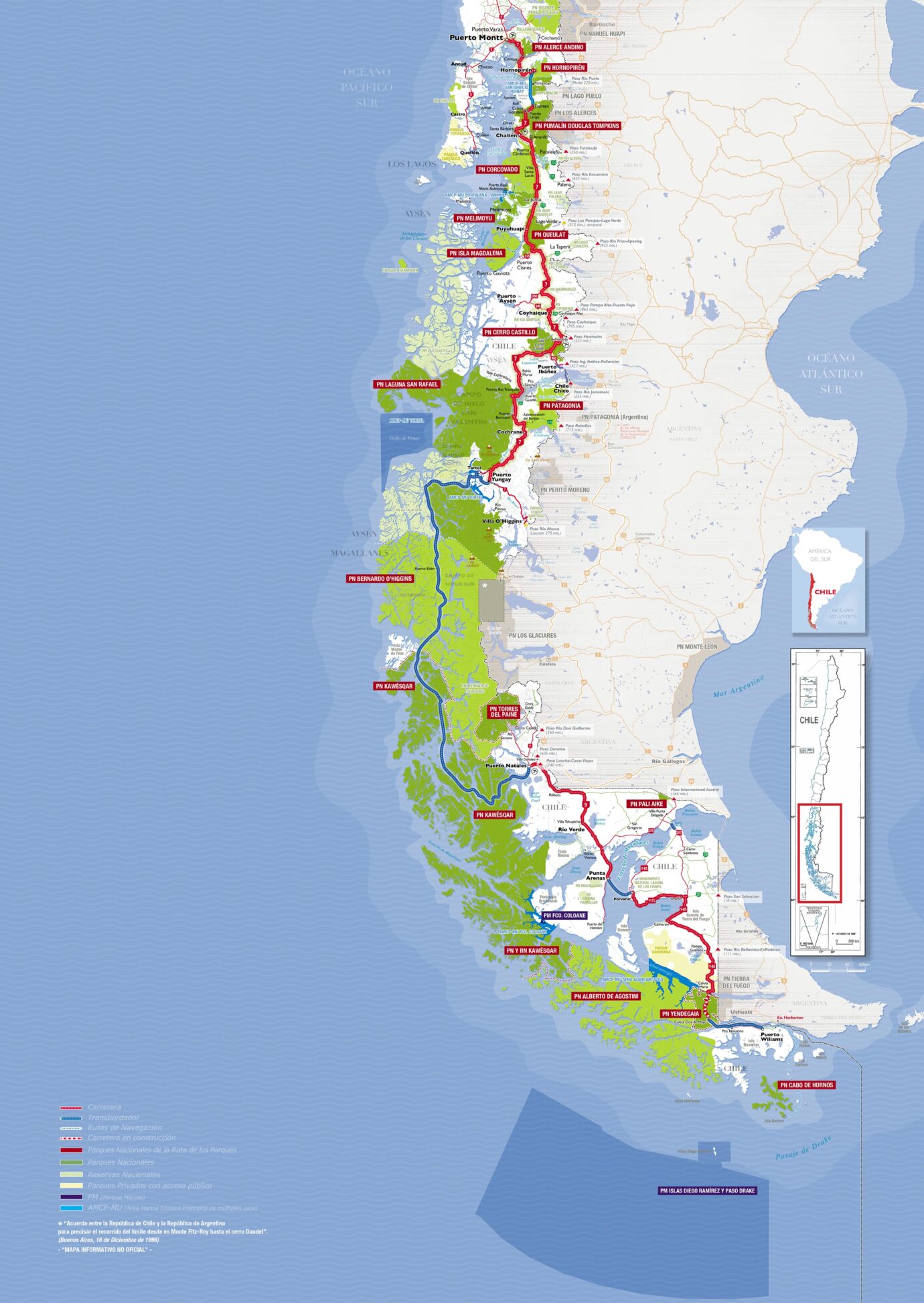 Ruta de los Parques de la Patagonia - Fundación Rewilding Chile